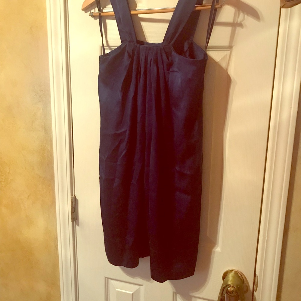 Banana Republic BR Navy Blue Silk Dress XS.